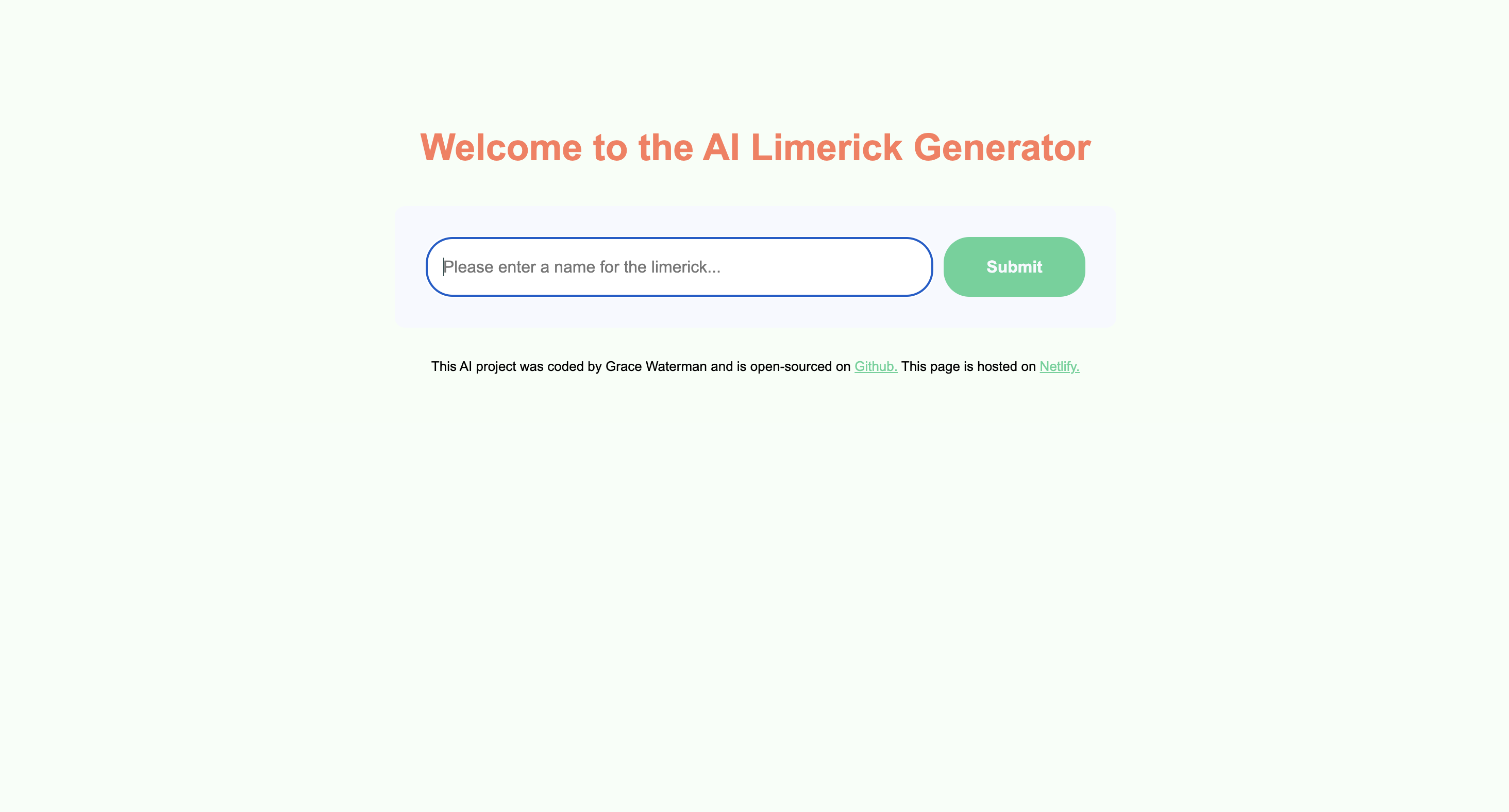 image of limerick webpage